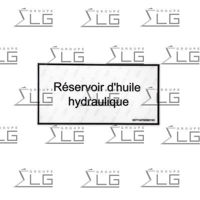 DECAL RESERVOIR HYDROLIQUE