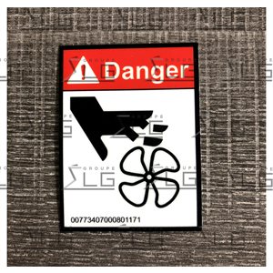 DECAL DANGER VENTILLATEUR